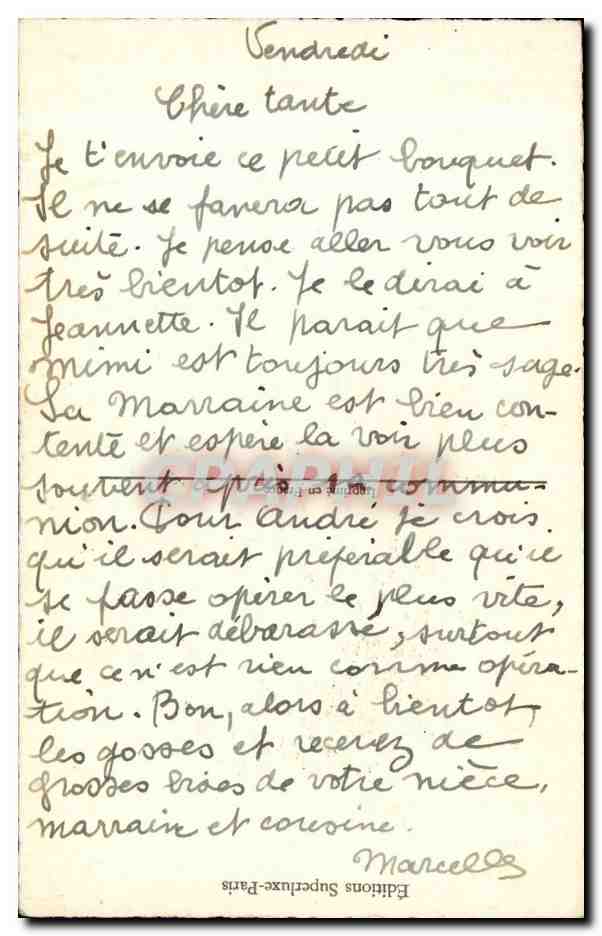 CPA Fantaisie Fleurs Muguet Porte bonheur  — Rückseite