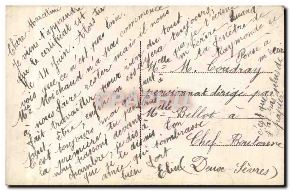 CPA Fantaisie Fleurs Muguet Femme Porte bonheur — Verso