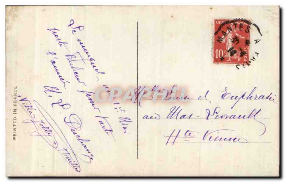 CPA Fantaisie Fleurs Muguet Santons  — Rückseite