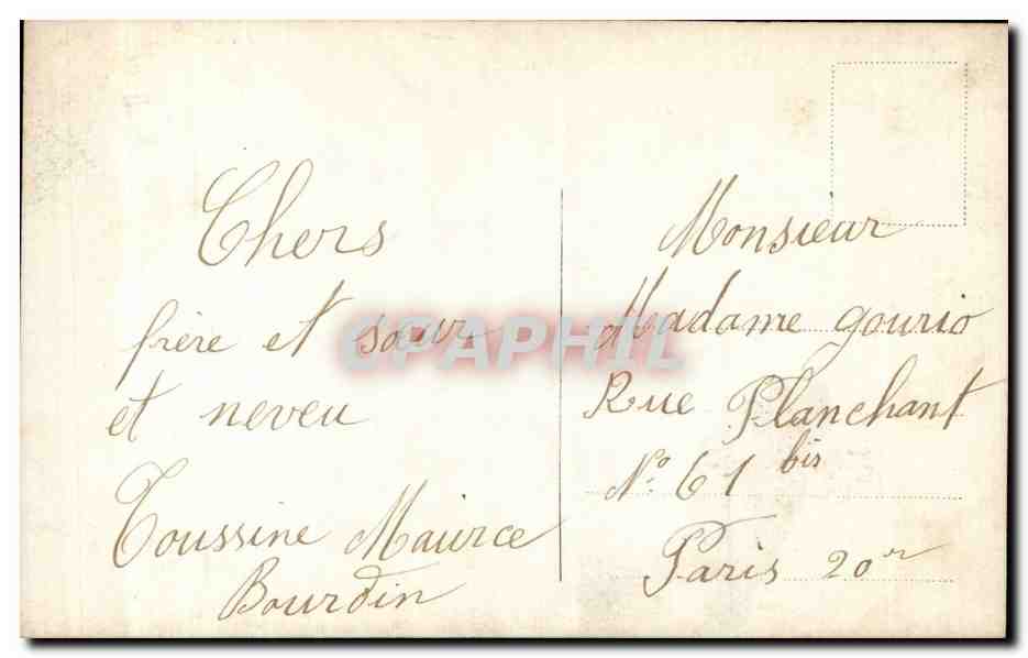CPA Fantaisie Fleurs Muguet Porte bonheur — Rückseite