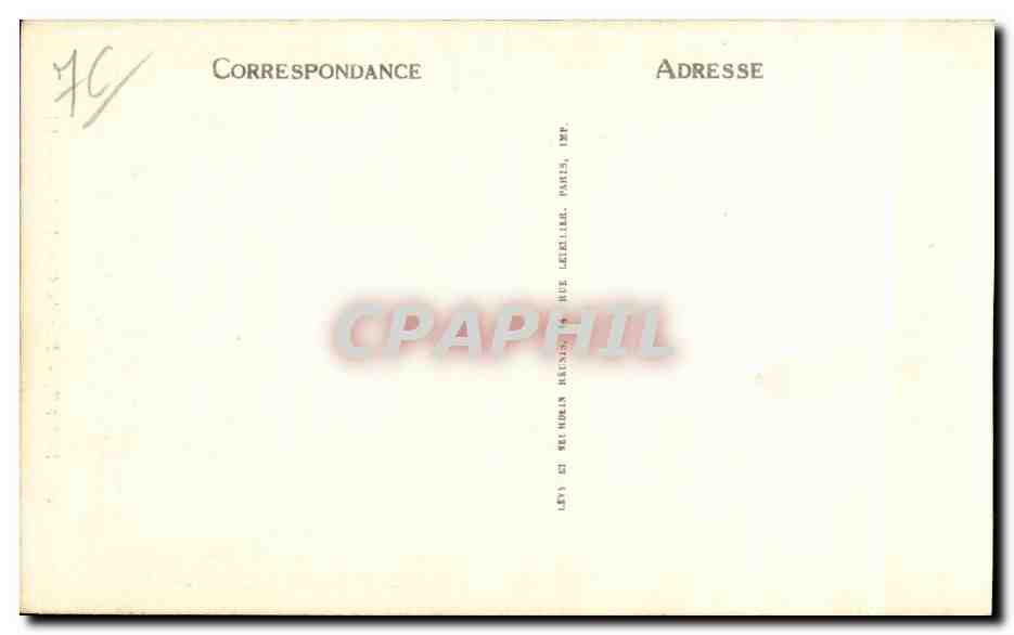 CPA Rouen Rue du gros horloge — Rückseite