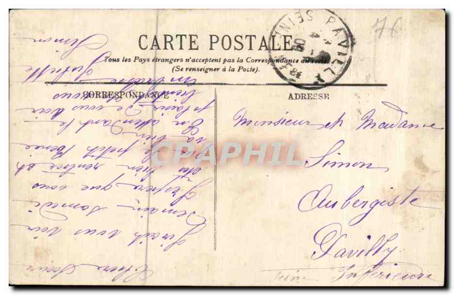 CPA Rouen Trefle  — Verso