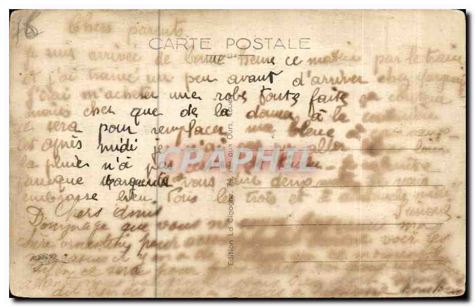 CPA Rouen Souvenir Mouton  — Rückseite