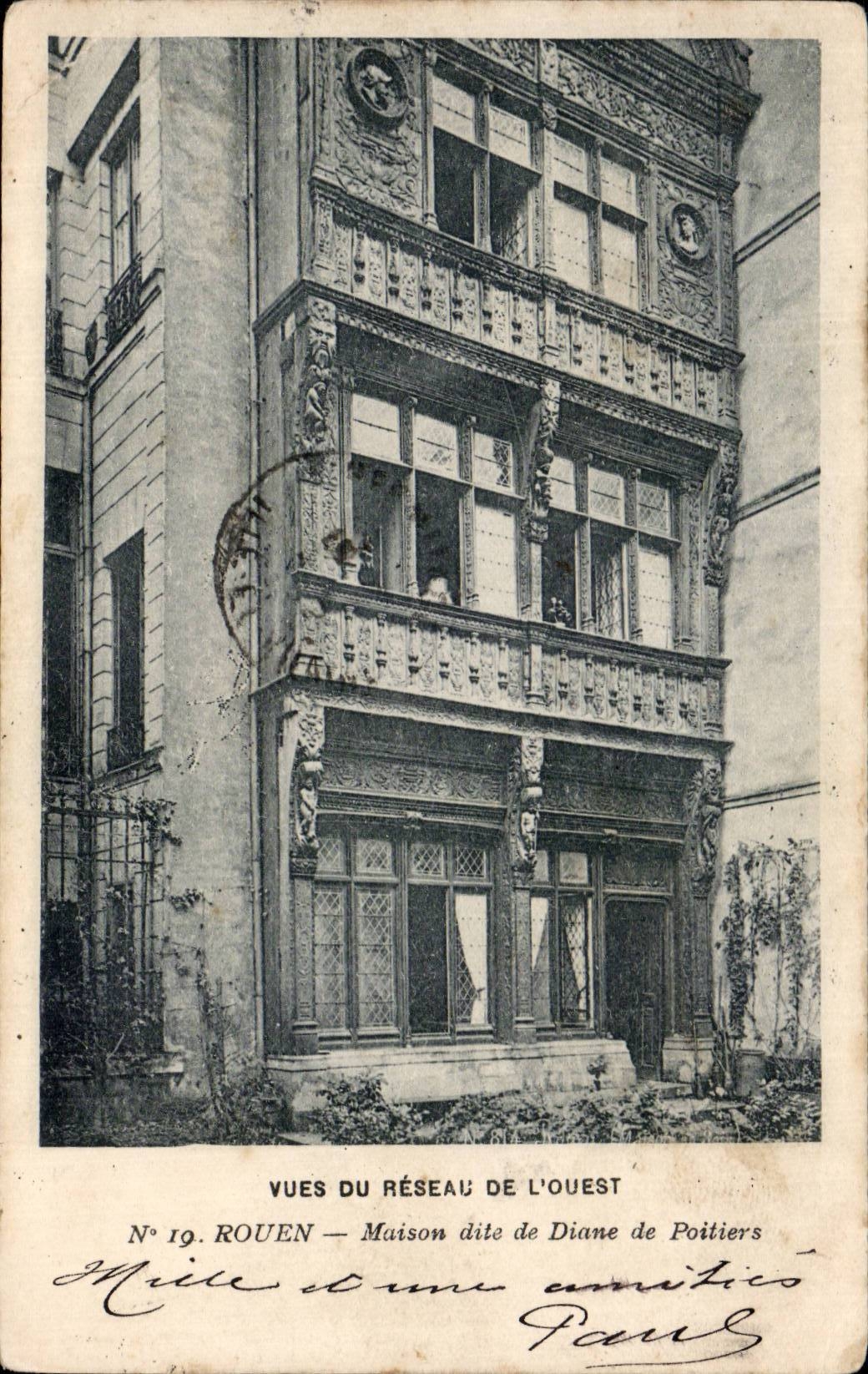 CPA Rouen Maison dite de Diane de Poitiers