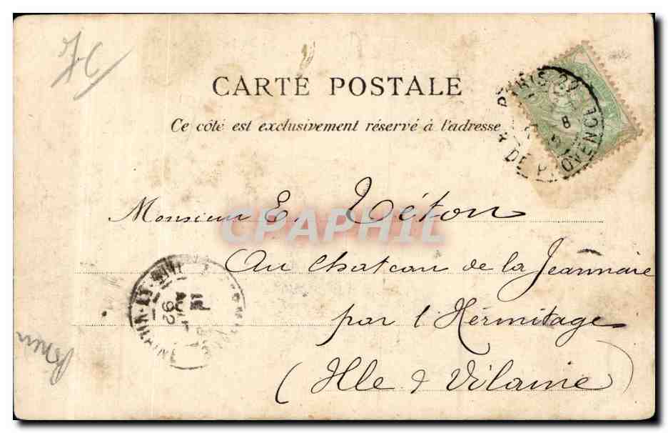 CPA Rouen Maison dite de Diane de Poitiers — Rückseite