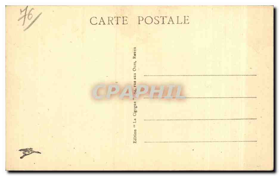 CPA Rouen Maison de Diane de Poitiers — Rückseite