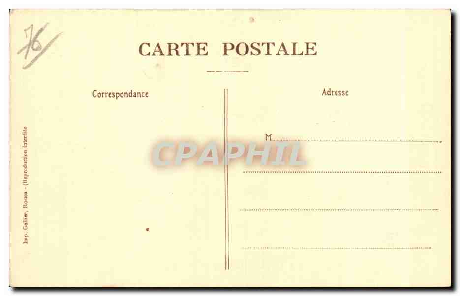 CPA Rouen Les bourgeois de Rouen se soumettent a Philippe Auguste (1204) — Verso