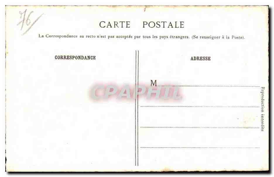 CPA Rouen Porte de Guillaume Lion  — Verso