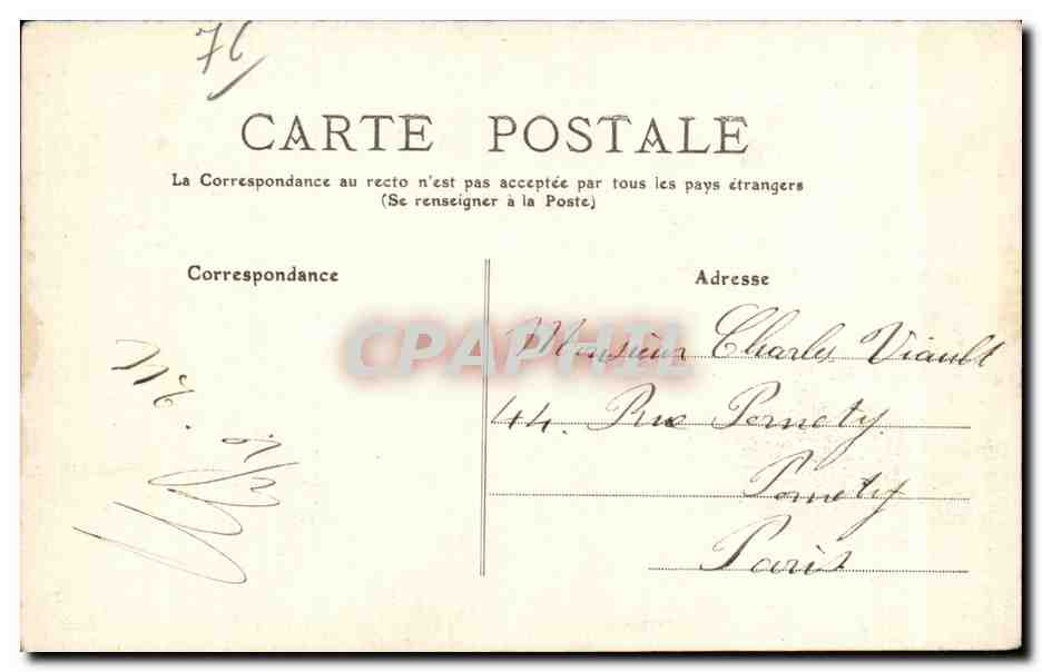 CPA Environs de Lillebonne Tancarville Vue prise de la route de la Havre  — Rückseite