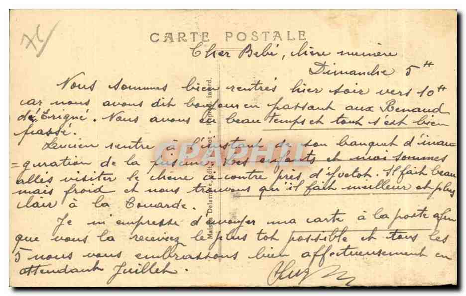 CPA Allouville Bellefosse Le gros chene  — Rückseite