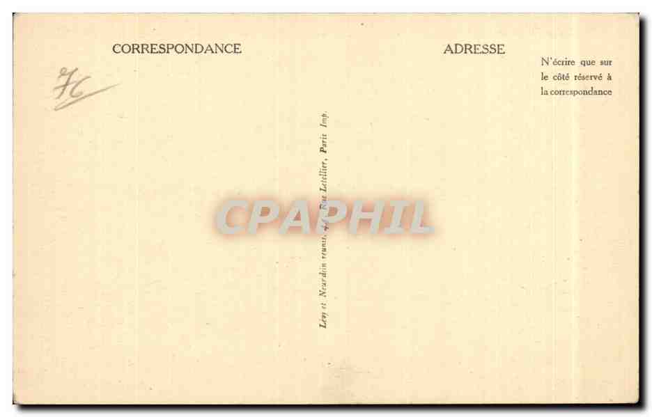 CPA Le Treport L avant port a maree basse — Rückseite