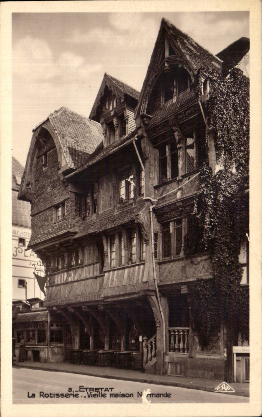Etretat — Alte normannische Haus — La Rotisserie — Sonderausgabe Guillard