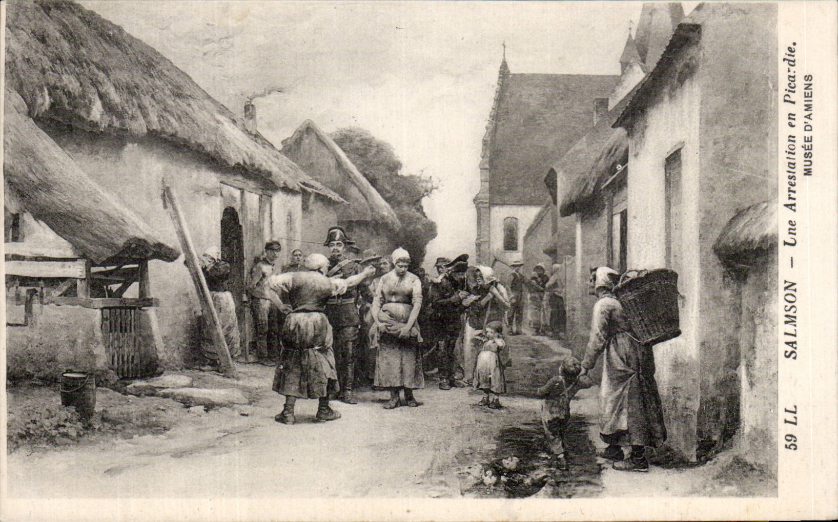 CPA Salmson Une arrestation en Picardie Musee d Amiens 