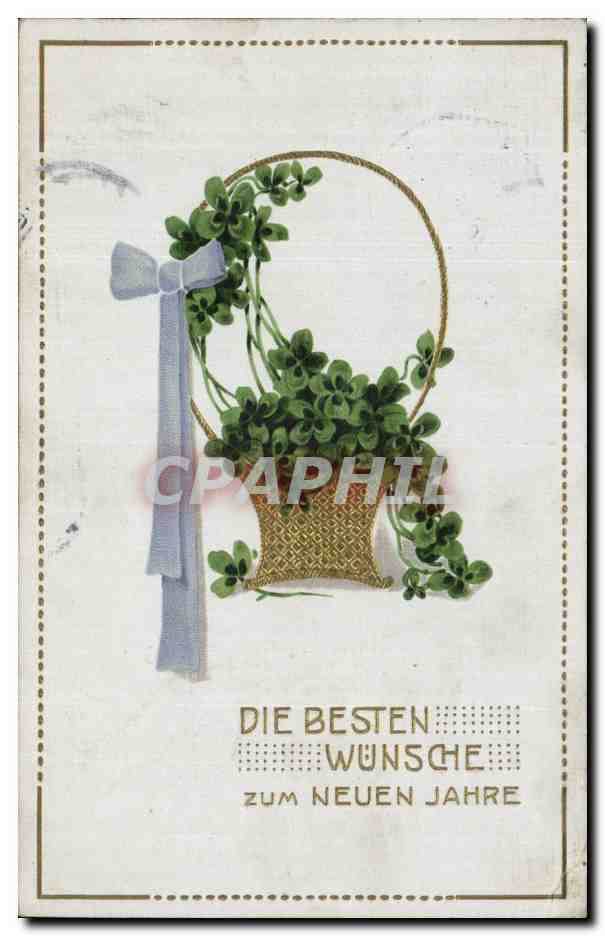 Fetes - Voeux - DIe besten wunschen zum neuen Jahr - CPA 