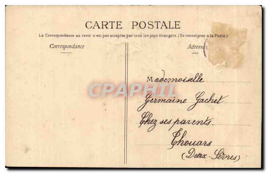 Fetes - Voeux - Bonne Annee - houx - holly - CPA  — Rückseite