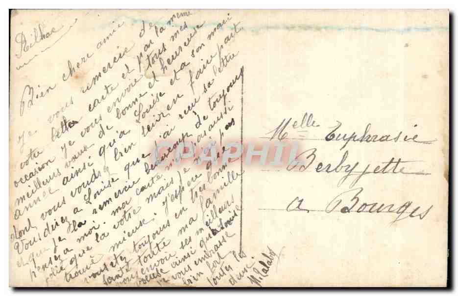 Fetes - Voeux - Bonne Annee - houx - holly - Porte Bonheur - CPA  — Verso