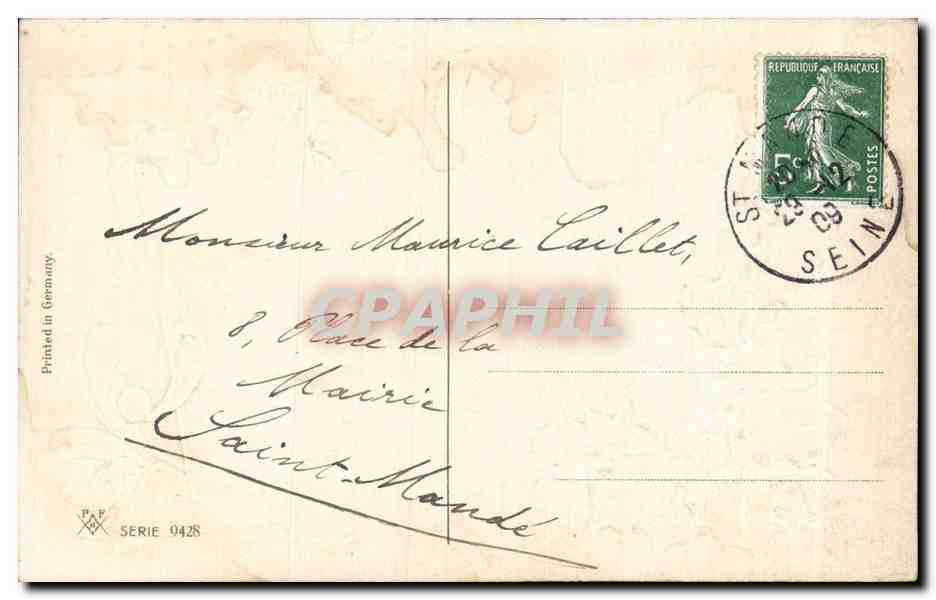 Fetes - Voeux - Bonne Annee - Telegramme Telegram - houx - holly - CPA  — Rückseite