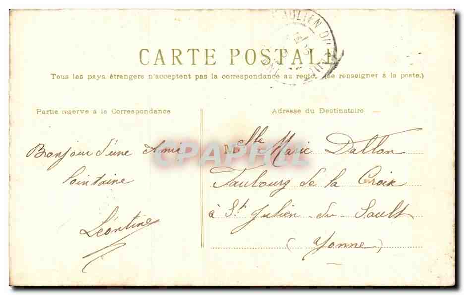 Fetes - Voeux - houx - holly - CPA  — Verso