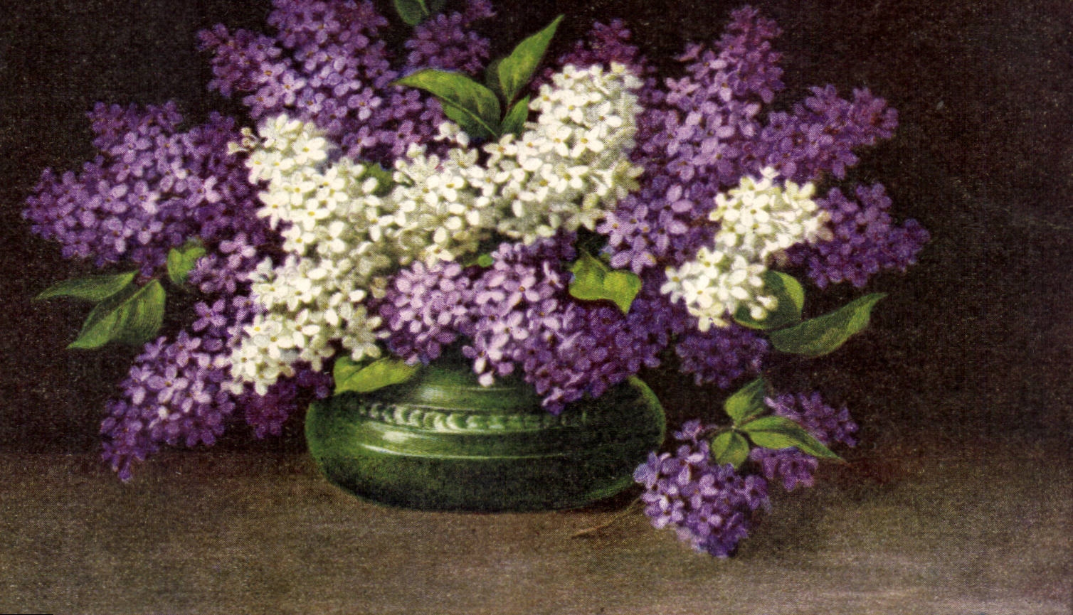 Fleurs Lilas - CPA 