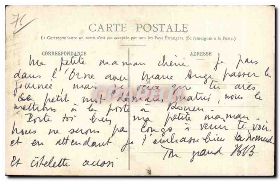 Gournay en Bray - Egise St Hildevert - Le Portail - CPA  — Rückseite
