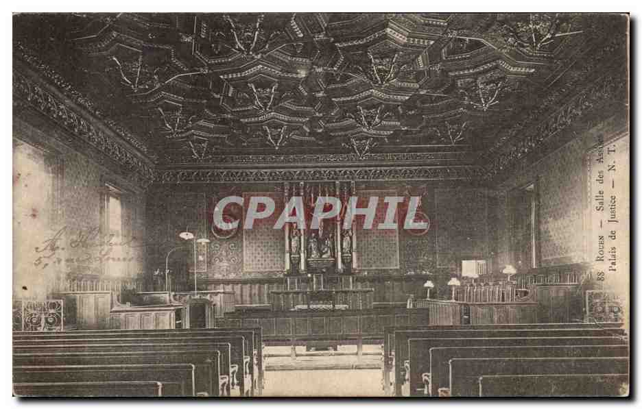 Rouen - Palais de Justice Salle des Assises - CPA 