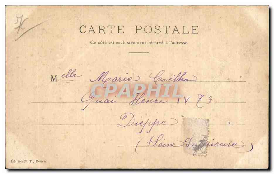Rouen - Palais de Justice Salle des Assises - CPA  — Rückseite
