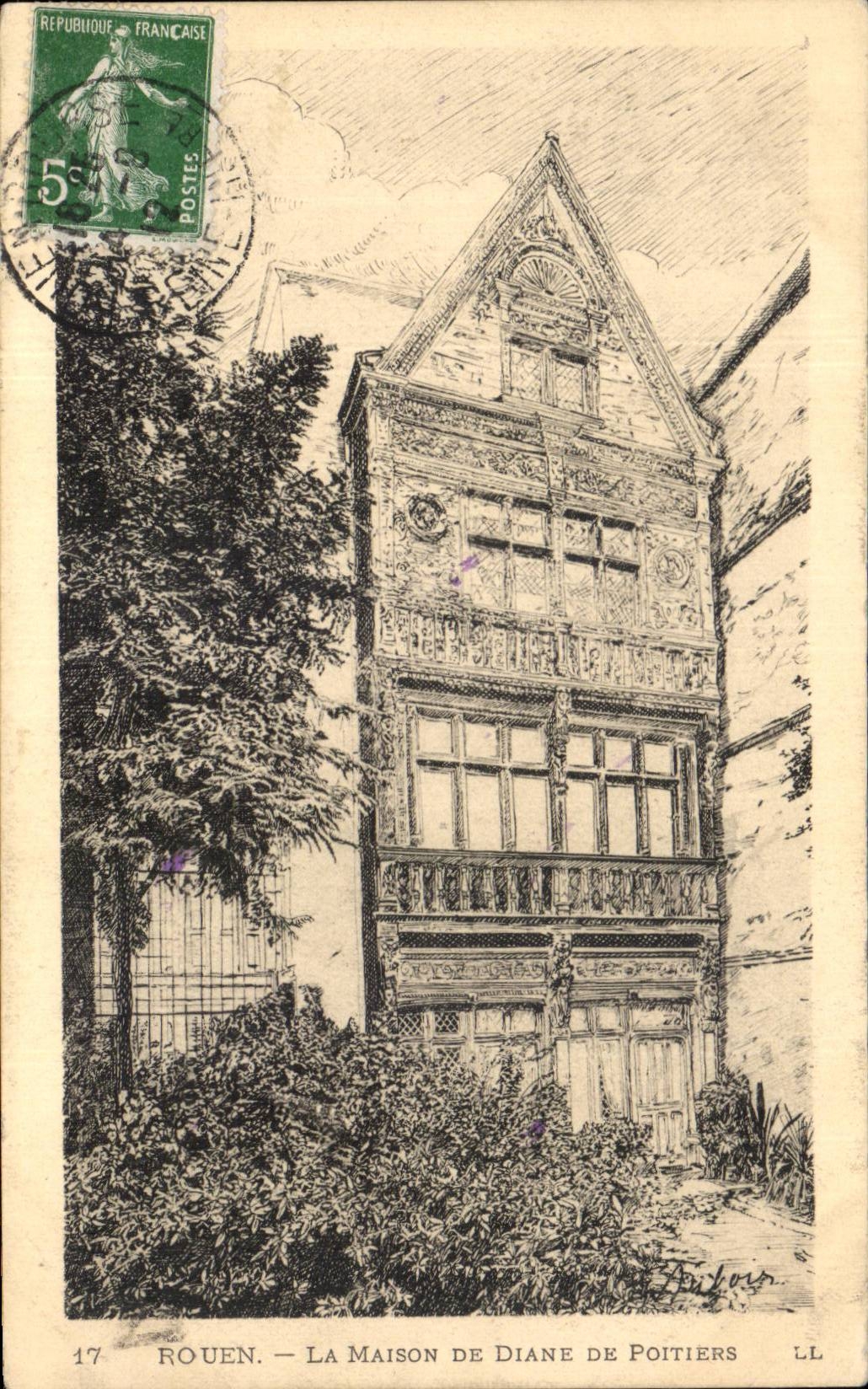 Rouen - La Maison de Diane de Poitiers - CPA 
