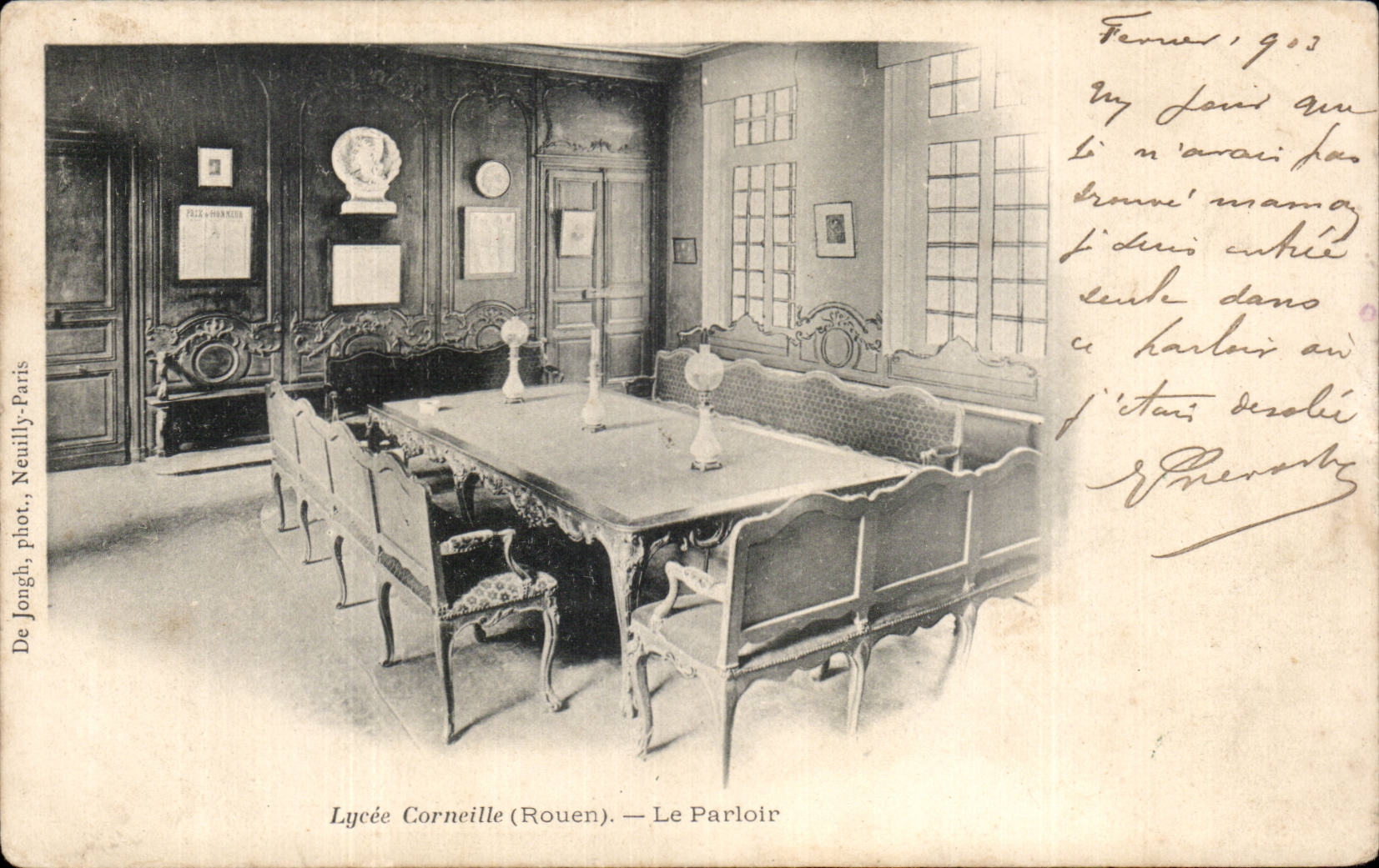 Rouen - Lycee Corneille - Le Parloir - CPA 