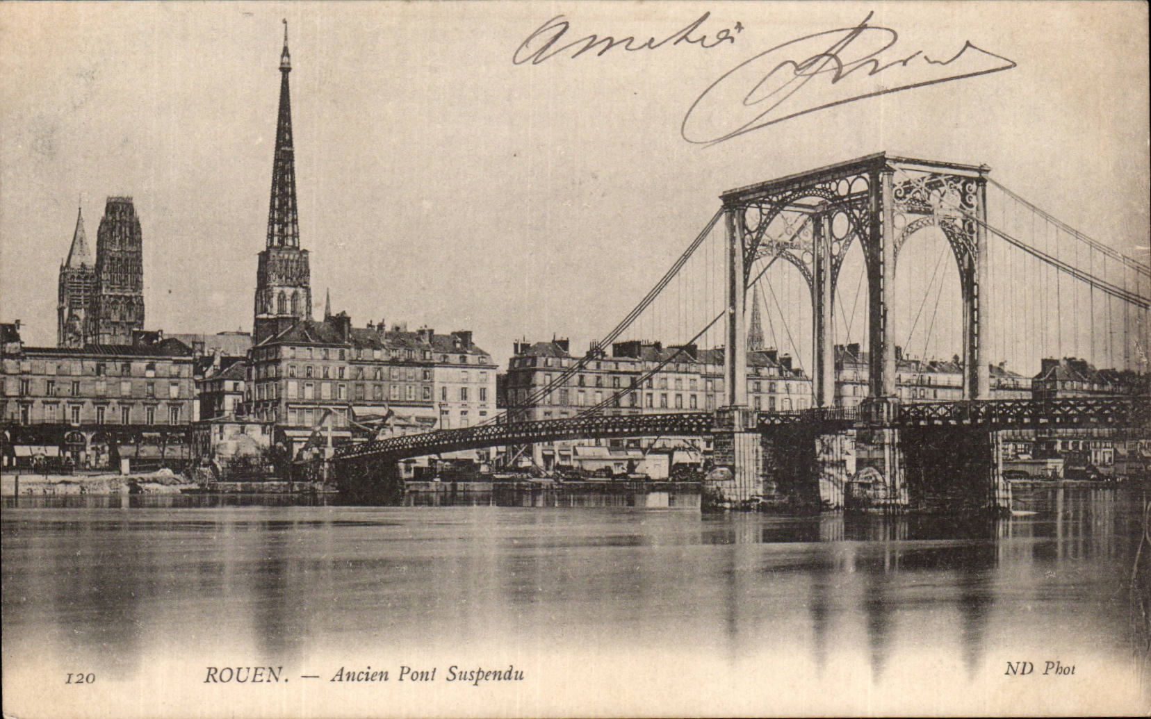 Rouen - Ancien Pont Suspendu - CPA 