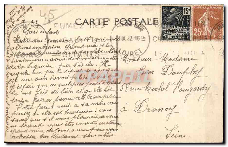 Clivet — Villas aux bords du Loiret — AG, n° 651 — Rückseite