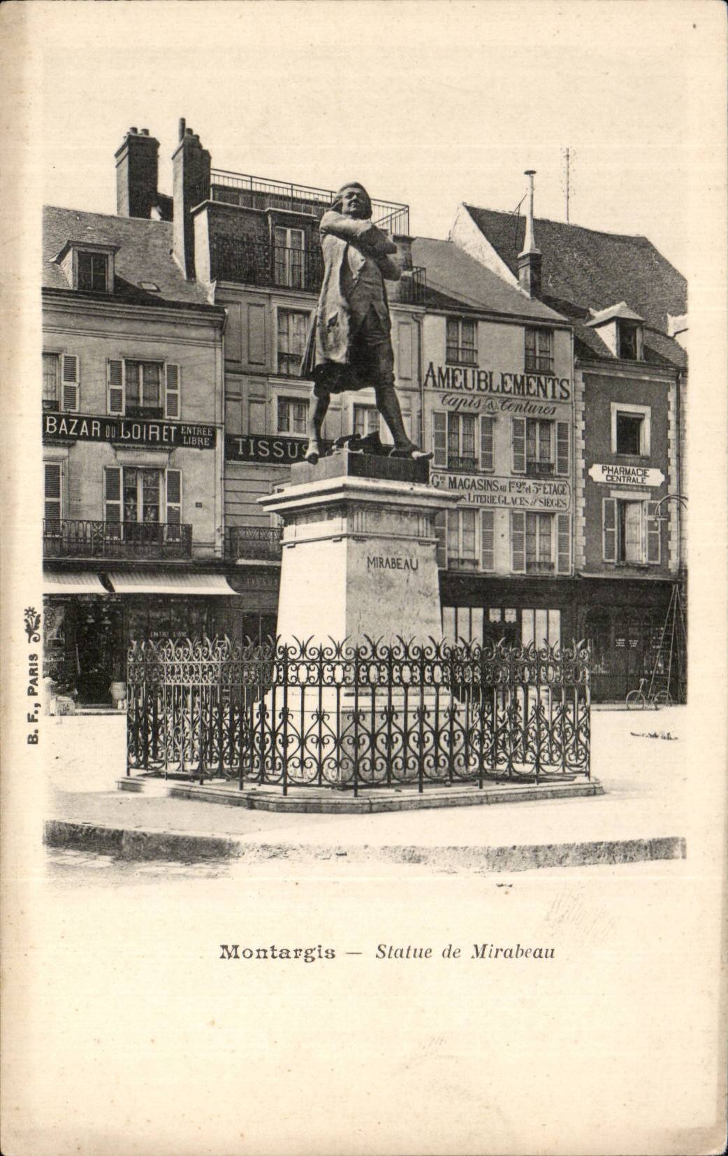 Montargis — Statue de Mirabeau — B.F. Paris