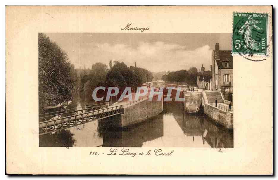 Montargis - Le Loing et le Canal - CPA 