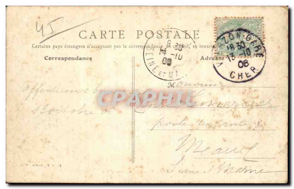 Orleans - Rue Jeanne d Arc - CPA  — Rückseite