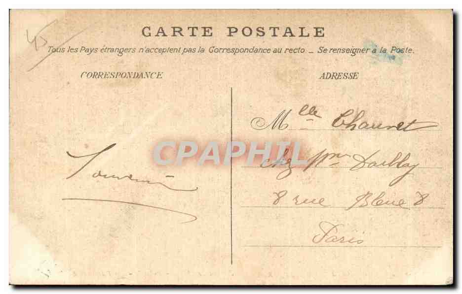 Montargis - Jardin de l Hotel de Ville - CPA  — Rückseite