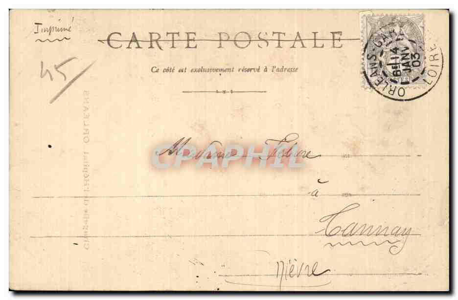 Orleans - Chapelle de l Hopital - CPA  — Verso