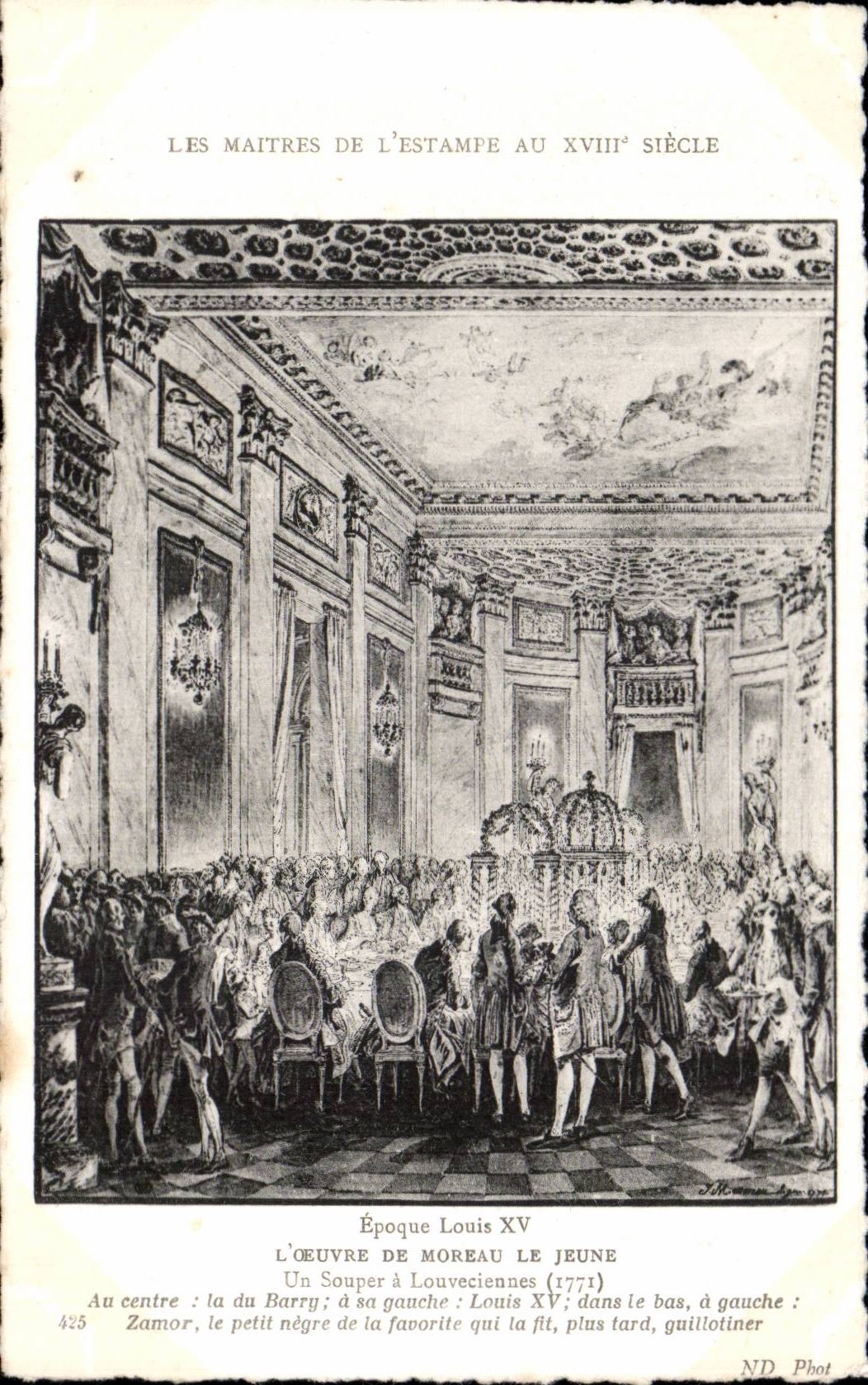 CPA Fantaisie Estampes francaises du 18eme Epoque Louis XV Un souper a Louveciennes