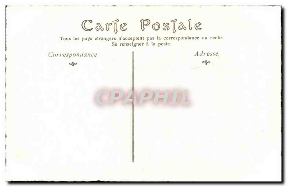 CPA Fantaisie Estampes francaises du 18eme Demarteau Boucher  — Rückseite