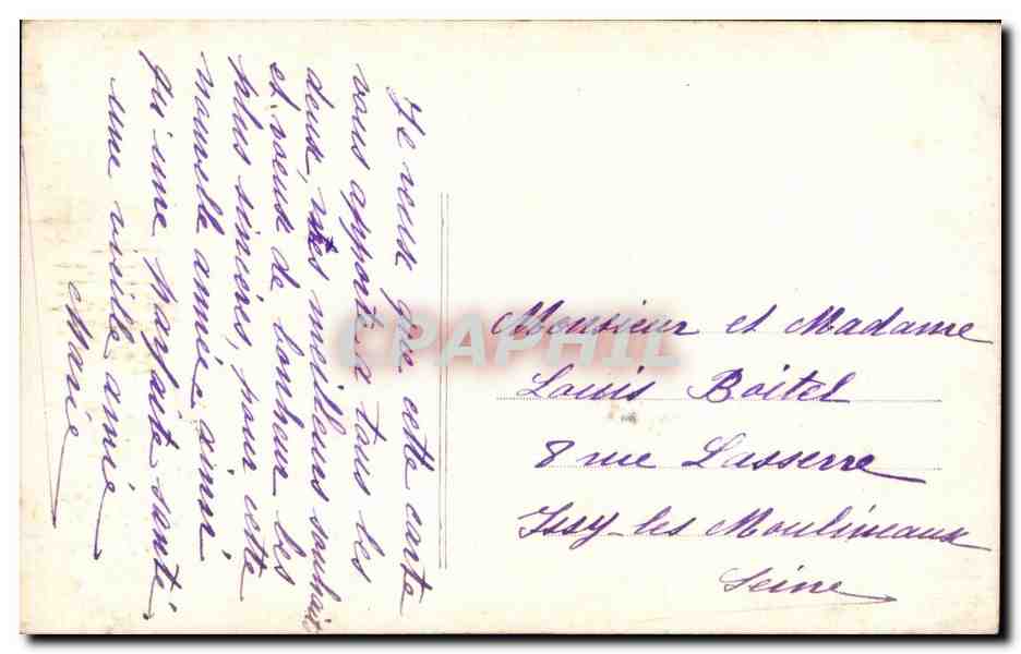 Fetes - Voeux - Bonne Annee - houx - holly - ange - angel - CPA Santons  — Rückseite