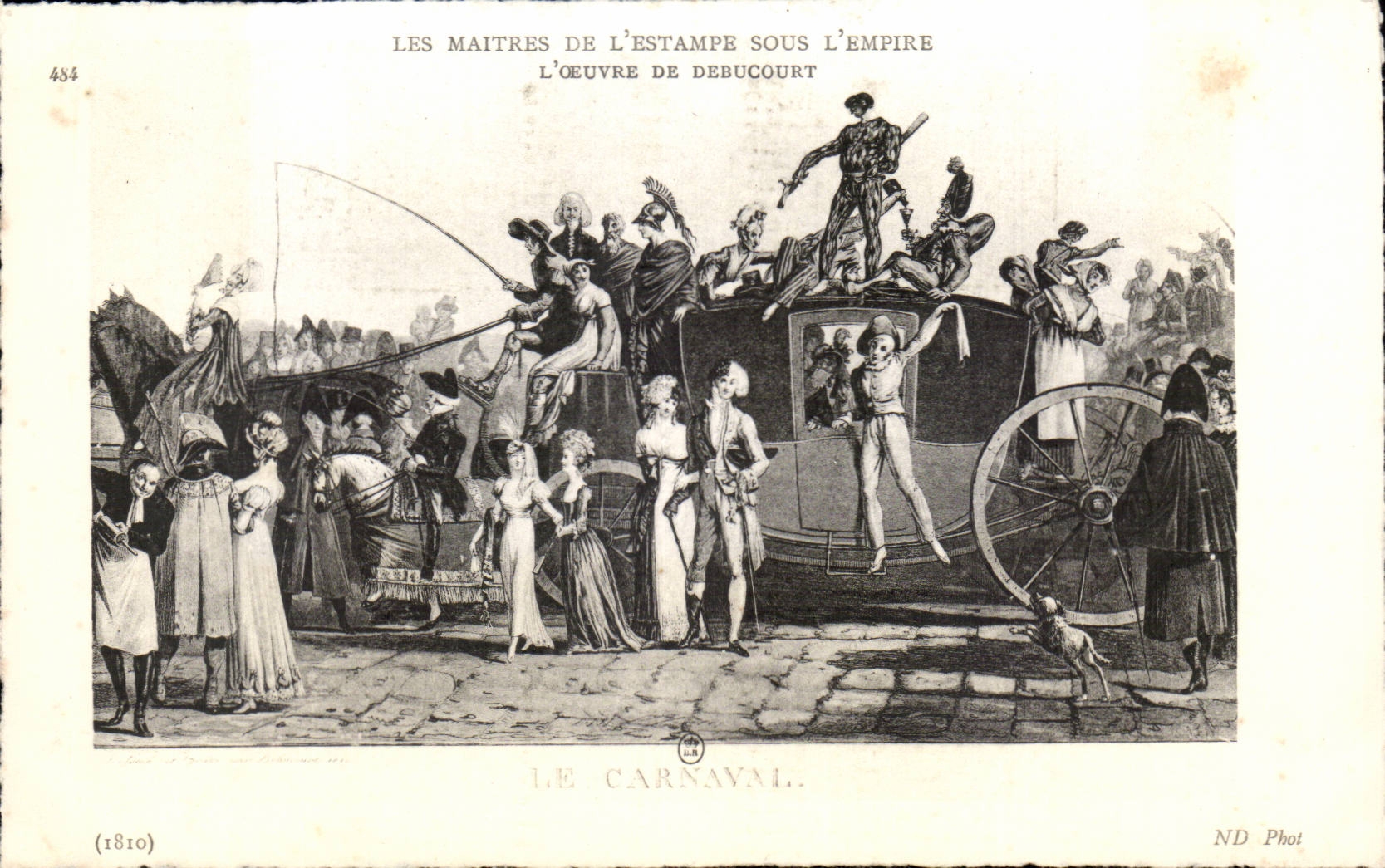 CPA Fantaisie Les maitres de l estampe sous l Empire Debucourt le carnaval