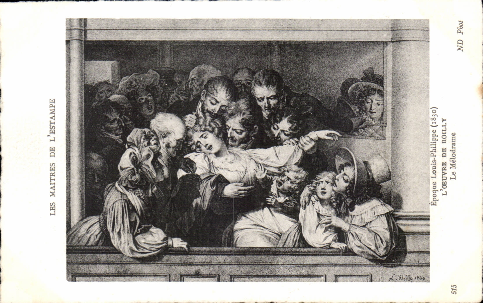 CPA Fantaisie Les Maitres de l estampe au 18eme Louis Philippe d Orleans Boilly Le melodrame