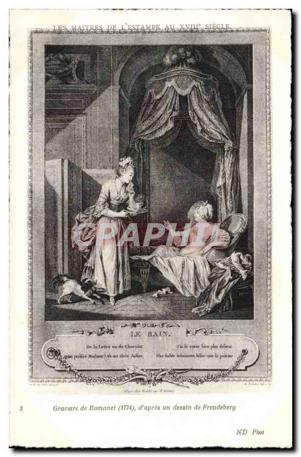 CPA Fantaisie Les Maitres de l estampe au 18eme Romanet Freudeberg 