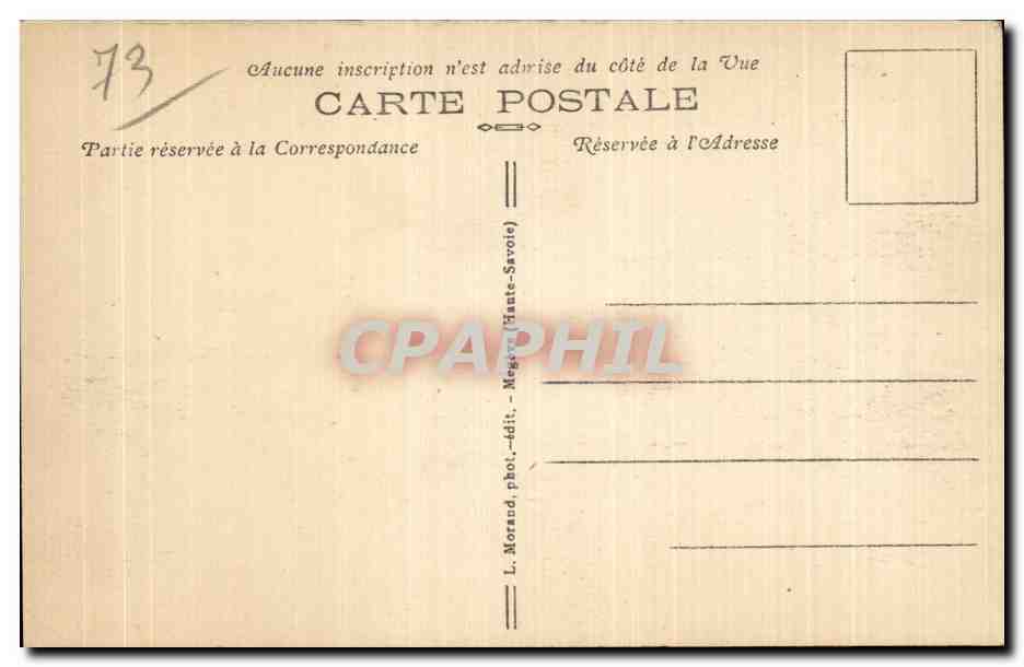 CPA Flumet Vue generale de Saint Nicolas — Rückseite