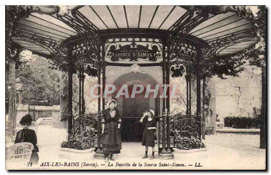 CPA Aix les Bains La buvette de la source Saint Simont 