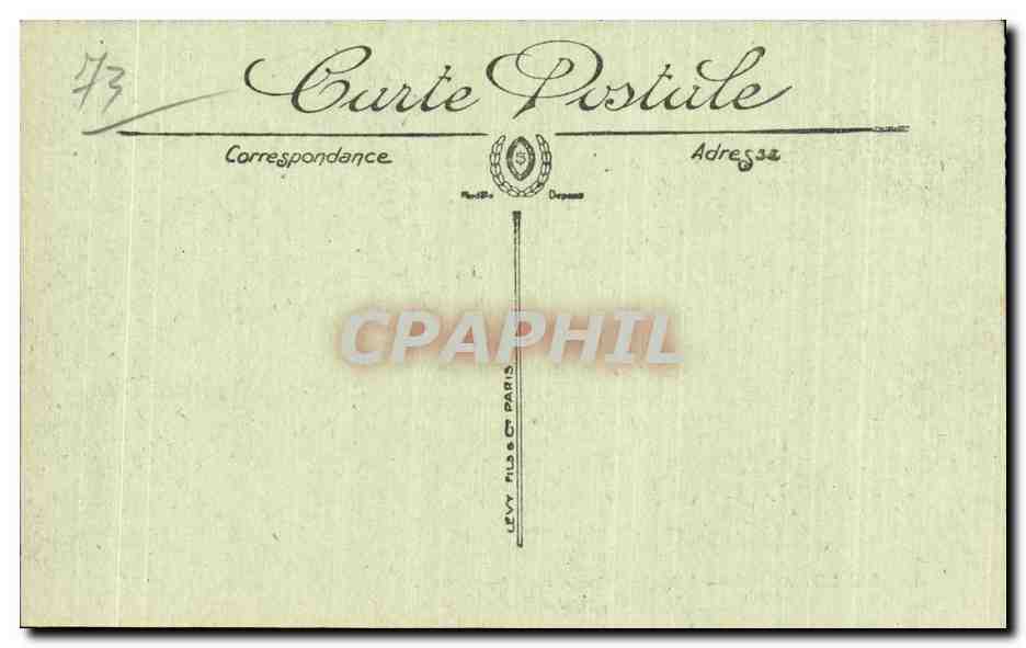 CPA Aix les Bains Le grand cercle Salon de lecture et de correspondance — Rückseite
