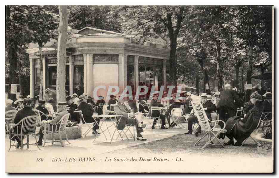CPA Aix les Bains La source des deux Reines