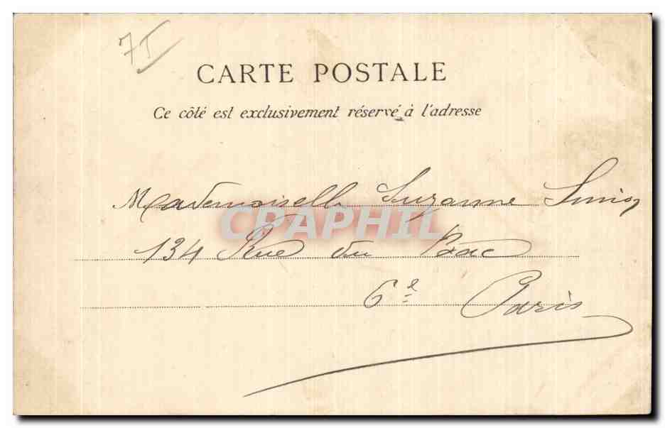París - Puerto de la Tournelle — vista con la catedral de Notre-Dame — editor desconocido, n° 109 — Reverso
