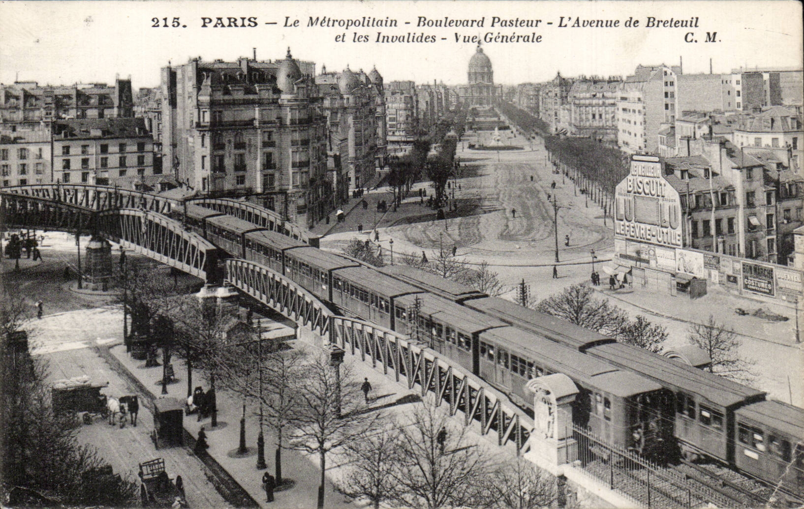 Paris - 7 - Le Metropolitain - Boulevard Pasteur - L Avenue de Breteuil et les Invalides - CPA 