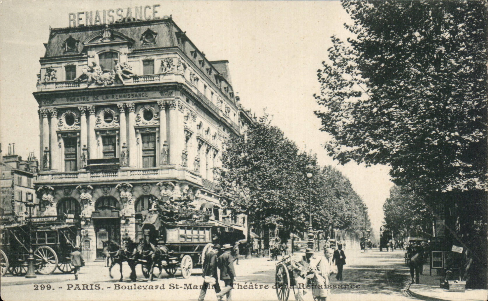 Paris - 10 - Boulevard St Martin - Le Theatre - CPA 
