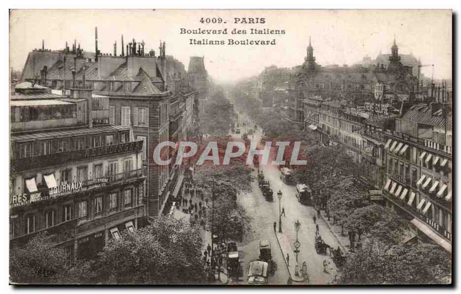 Paris - 9 - Boulevard des Italiens - CPA 