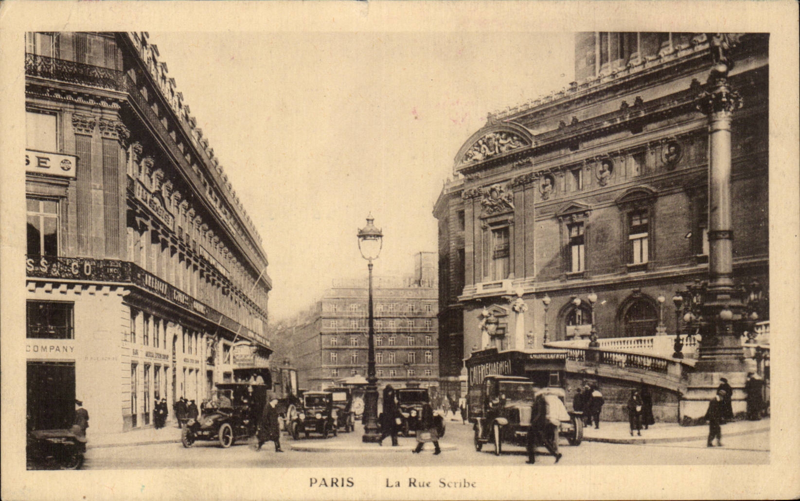 Paris - 5 - La Rue Scribe - CPA 